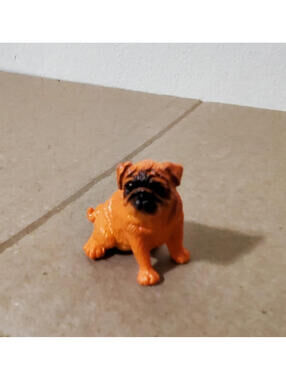 Safari Ltd Pug Dog Figure - Best in Show Puppy Fawn Miniature Toy Figurine